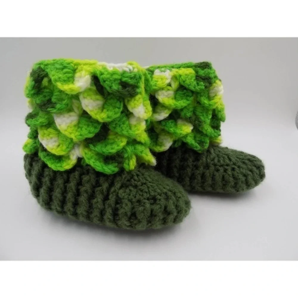 Baby Booties Crocodile Stitch‎ Crochet Baby Shoes